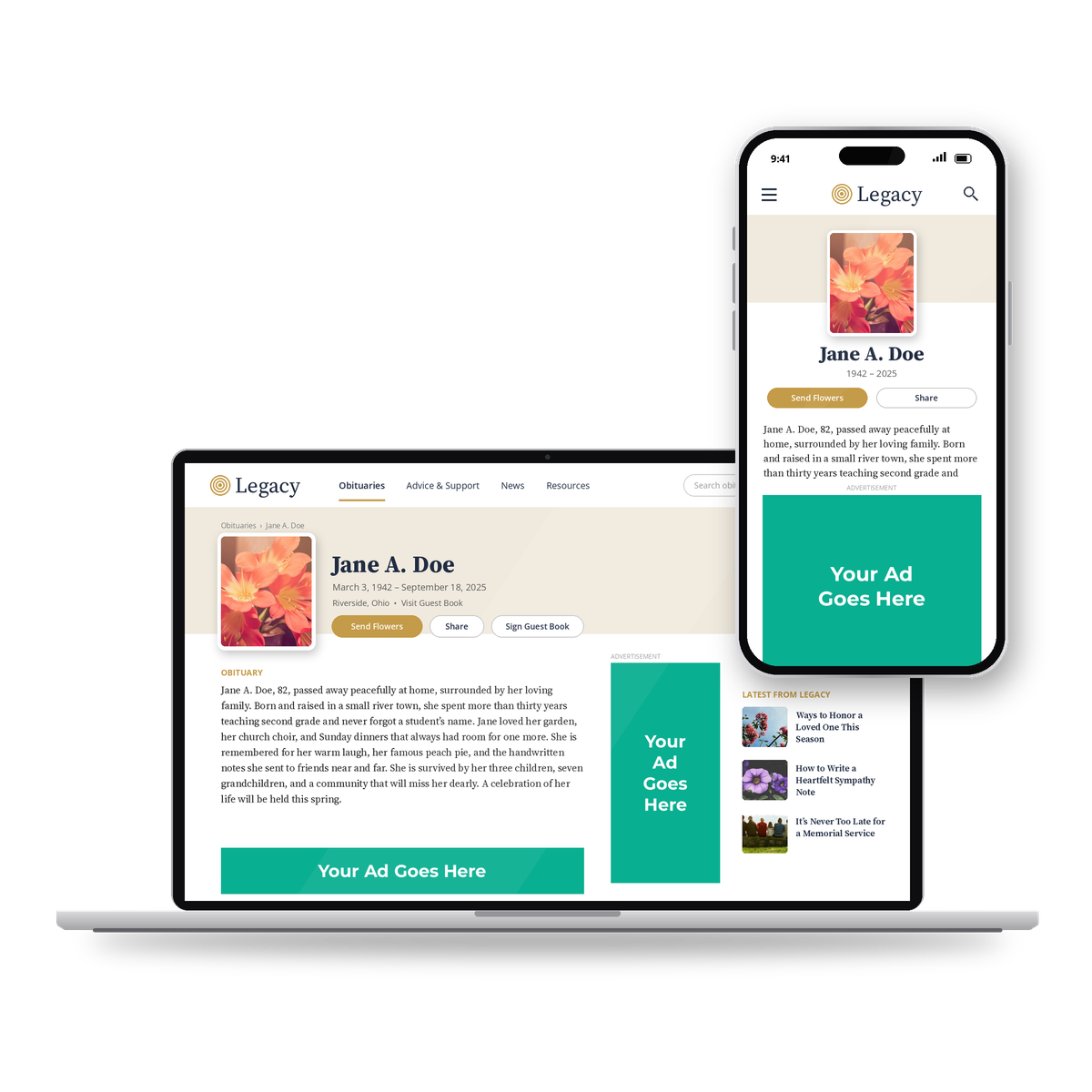 Contextual display ad example